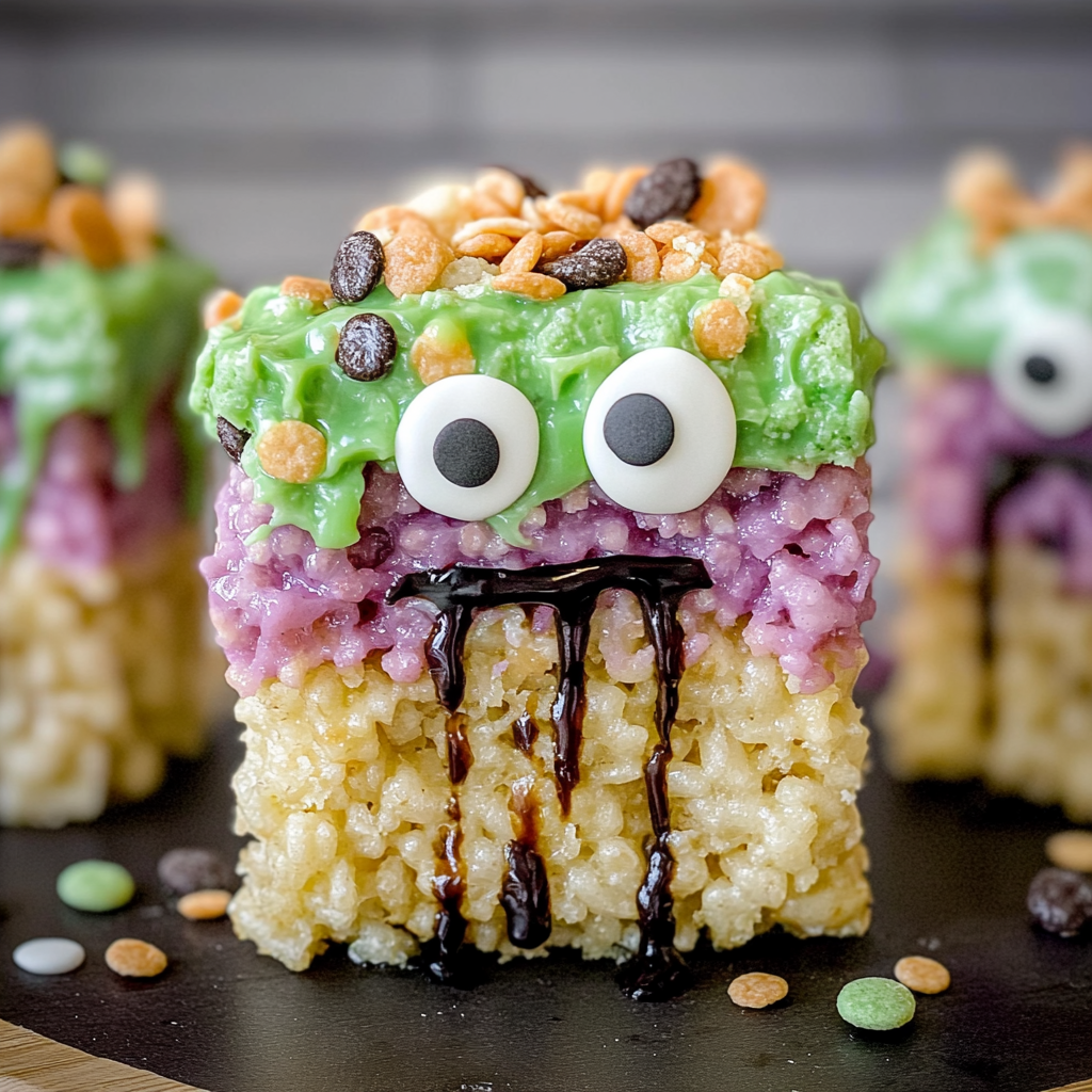 Frankenstein Rice Krispie Treats Recipe
