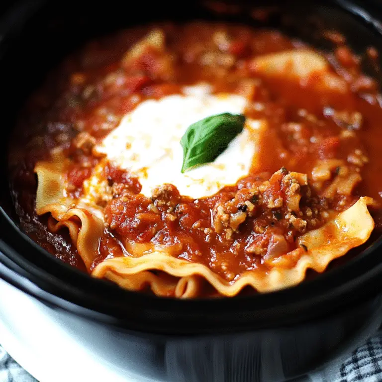 Crockpot Lasagna Soup
