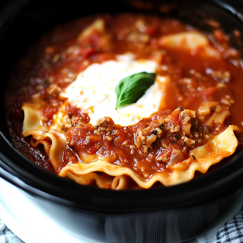 Crockpot Lasagna Soup