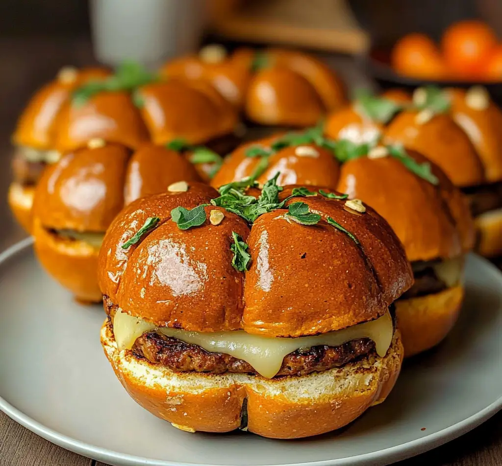 Pumpkin-Shaped Sliders