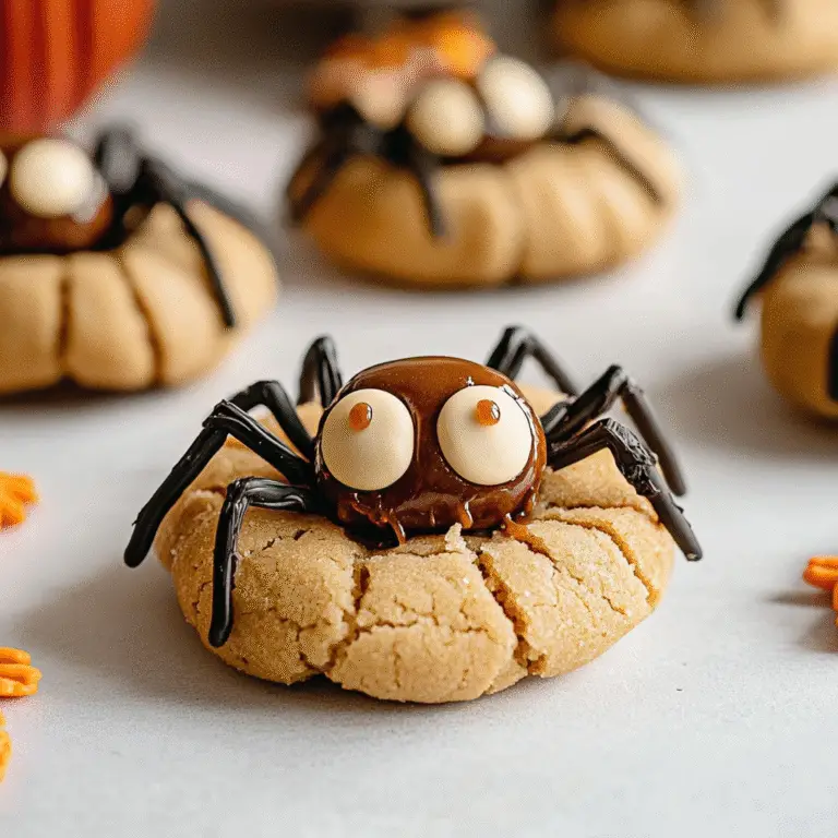 Halloween Peanut Butter Spider Cookies Recipe