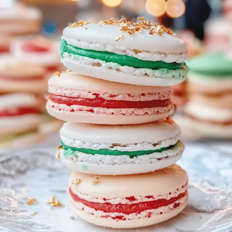 Christmas Tree Cake Macarons Recipe