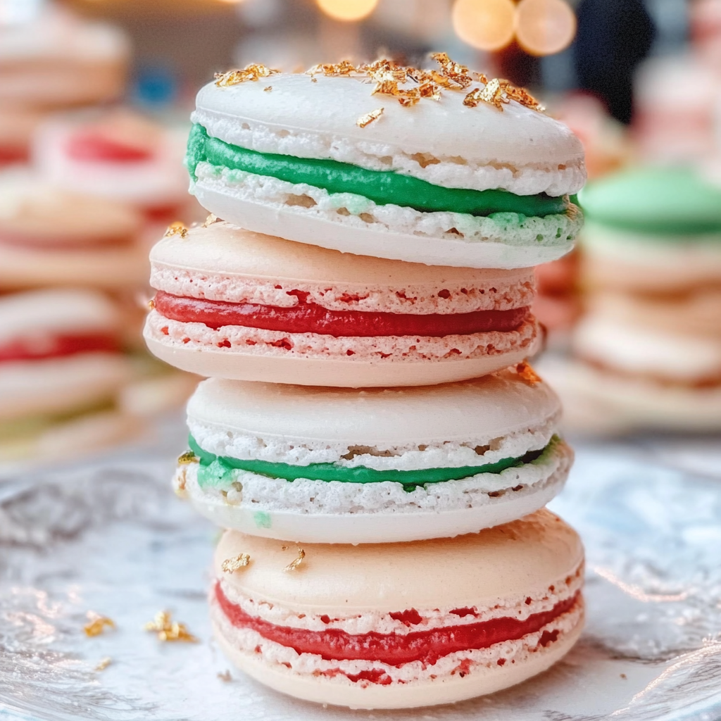 Christmas Tree Cake Macarons Recipe