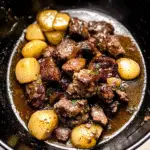 Slow Cooker Garlic Butter Beef Bites Recipe