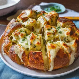 Cheesy Pull-Apart Garlic Bread Recipe