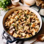 One Pot Sourdough Wild Mushroom Stuffing Recipe