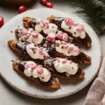 Candy Cane Crunch Peppermint Cheesecake Cannoli