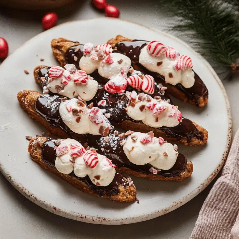 Candy Cane Crunch Peppermint Cheesecake Cannoli
