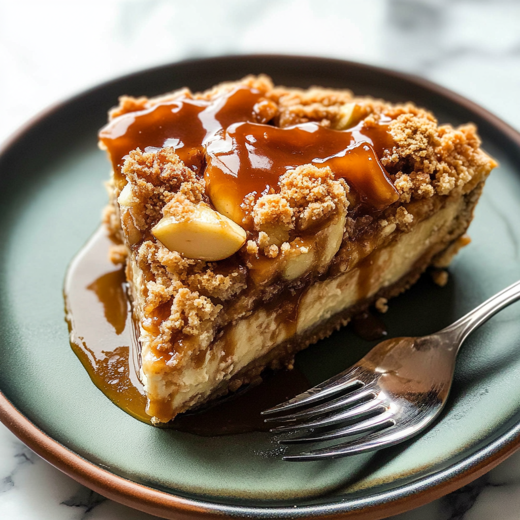 Salted Caramel Apple Pie Cheesecake Recipe