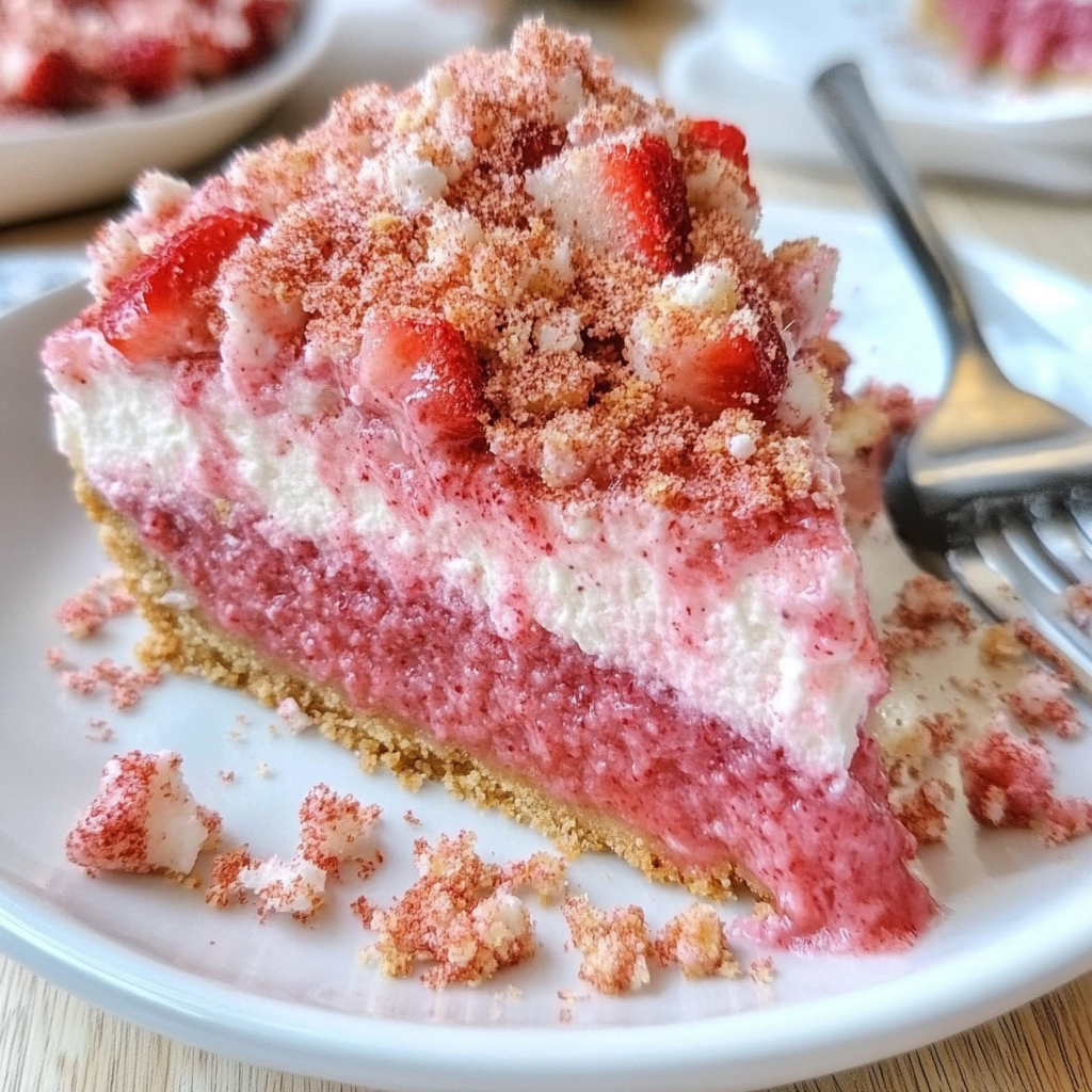 Strawberry Shortcake Freezer Pie Recipe