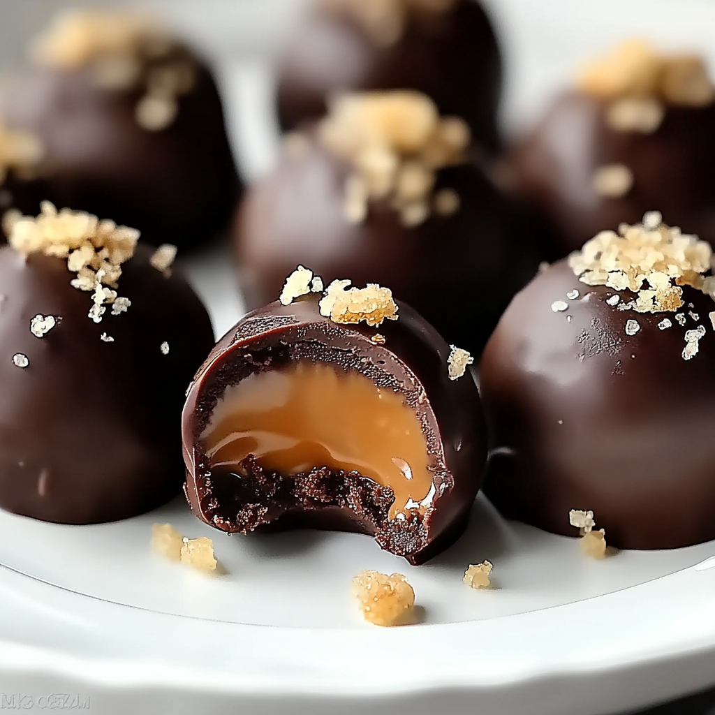 Salted Caramel Fudge Truffles Recipe