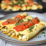 Pesto Chicken Crepes