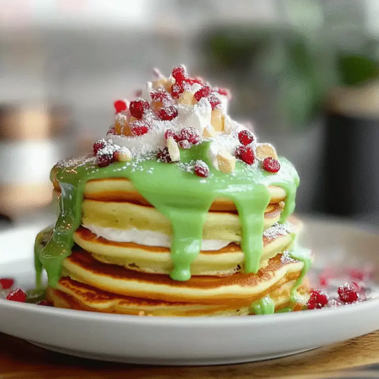 Grinch Pancakes