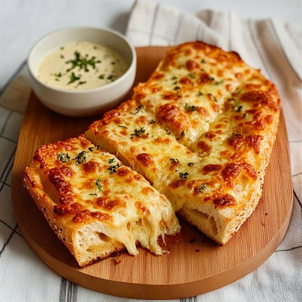 Cheesy Garlic Bread Recipe