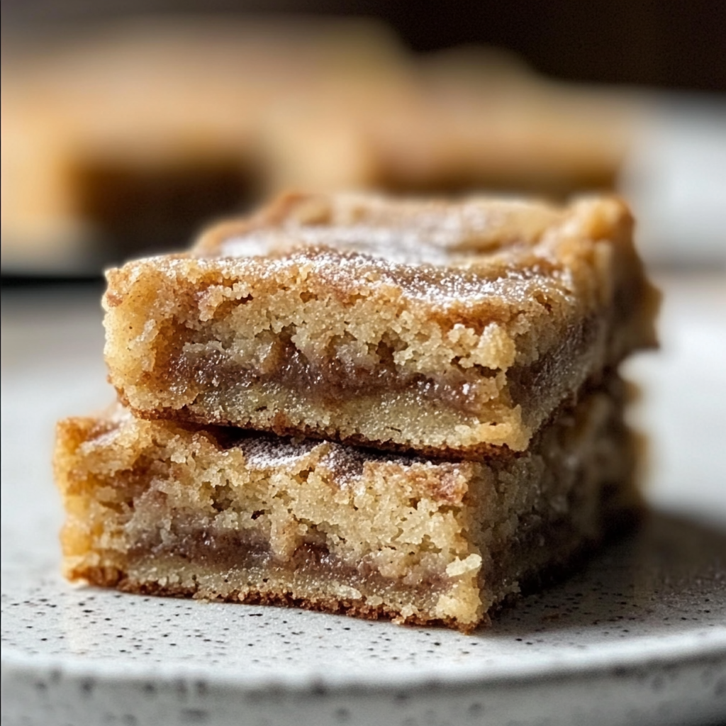 Cinnamon Sugar Blondies Recipe Bliss