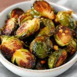 Honey Garlic Roasted Brussels Sprouts Recipe