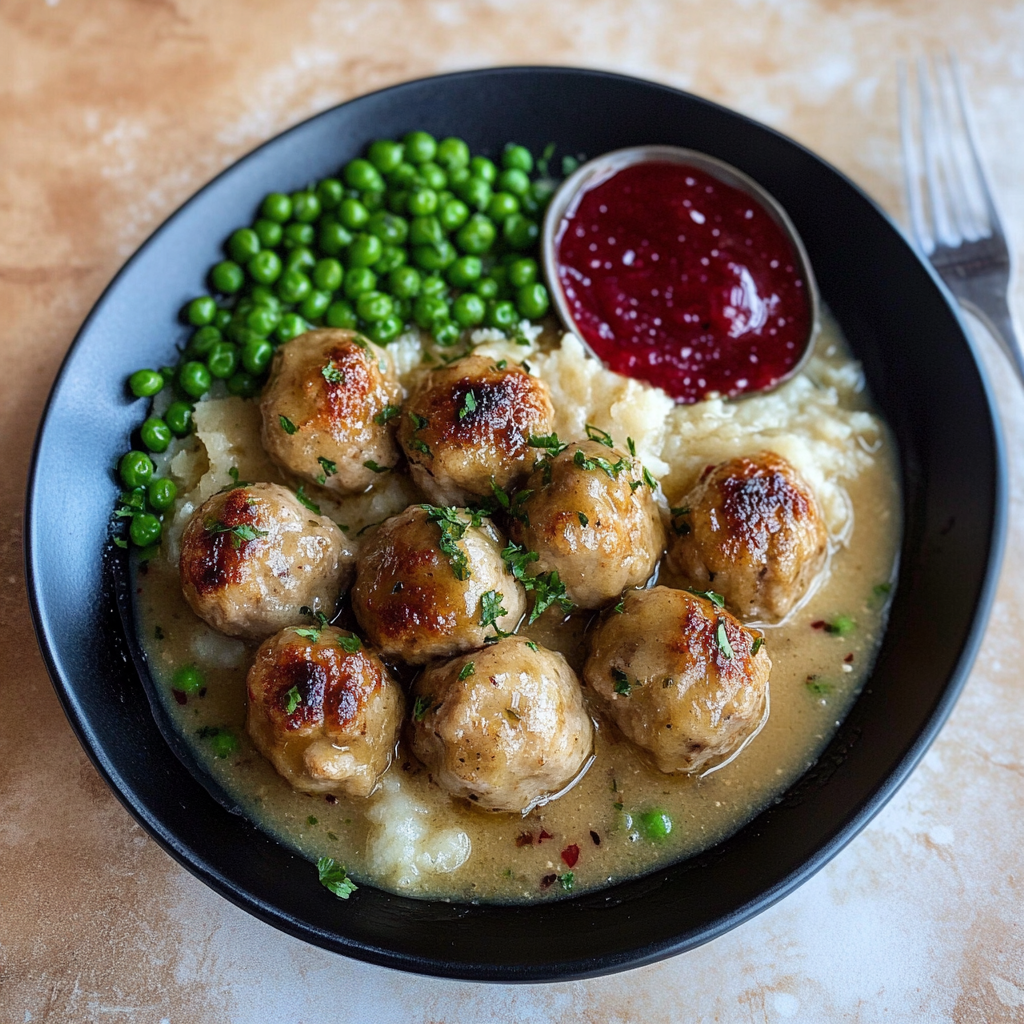 Swedish Meatballs in Creamy Gravy Recipe