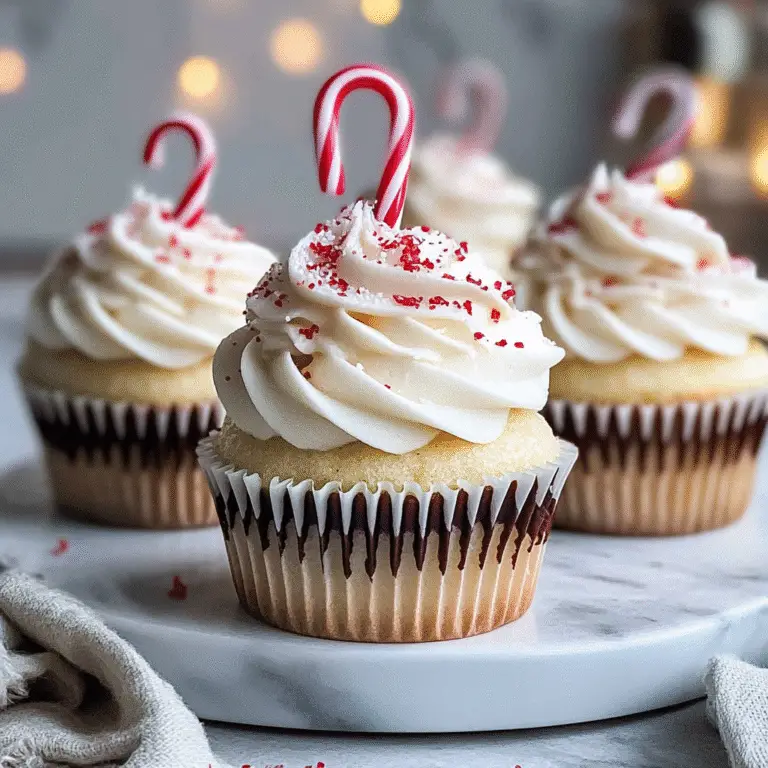 White Chocolate Peppermint Cupcakes Recipe