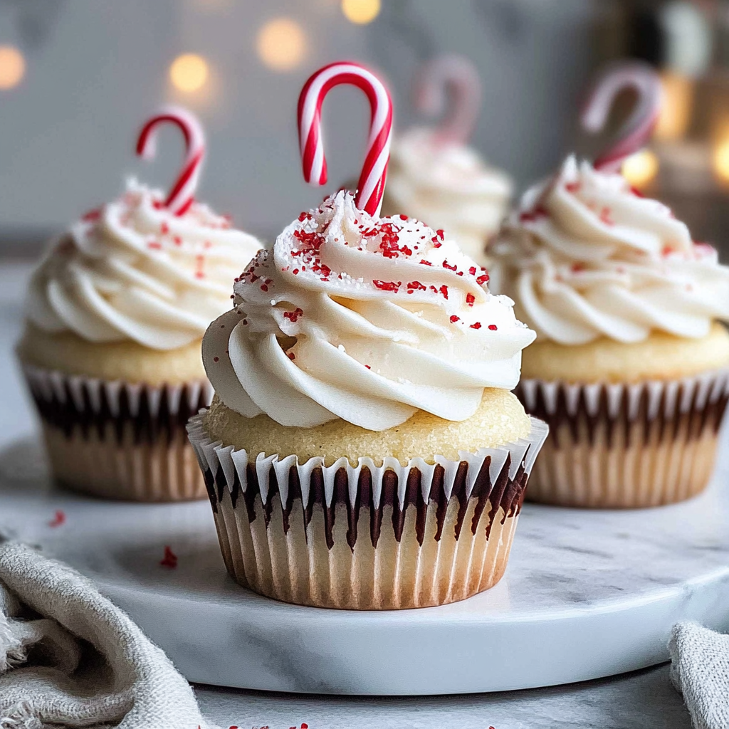 White Chocolate Peppermint Cupcakes Recipe