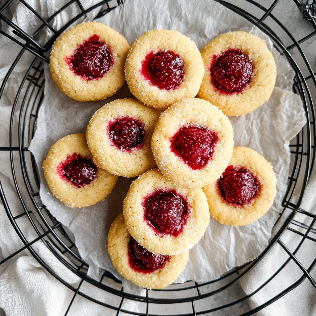 Raspberry Thumbprint Cookies Recipe