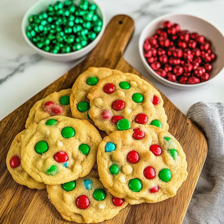 Christmas M&M Cookies Recipe