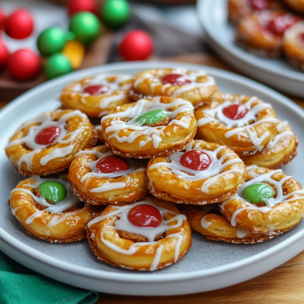 Christmas Pretzel Hugs Cookies Recipe