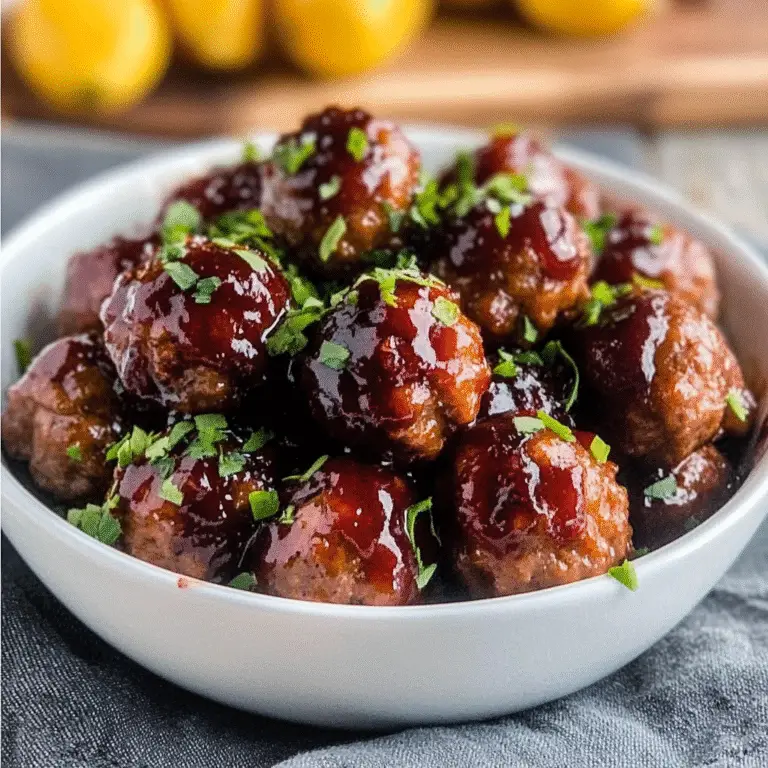 Quick Christmas Cranberry Meatballs