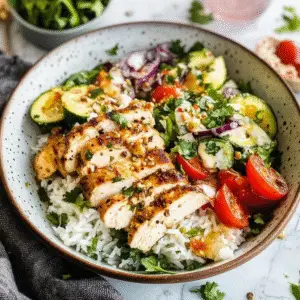 Greek Chicken Bowls