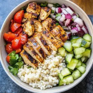 Greek Chicken Bowls