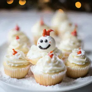 Magical Snowman Cupcakes