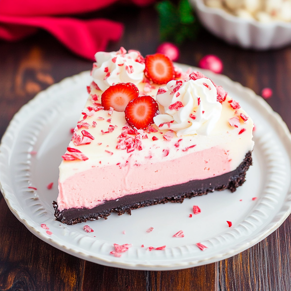 No-Bake Peppermint Bark Cheesecake Recipe