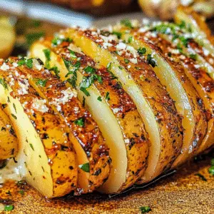 Crispy Hasselback Potatoes