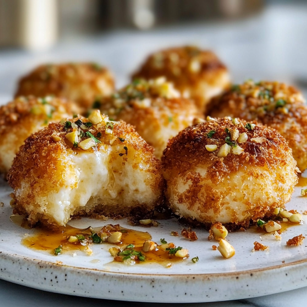 Pistachio Crusted Brie Bites Recipe