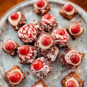 Peppermint Bark Pretzel Bites Recipe