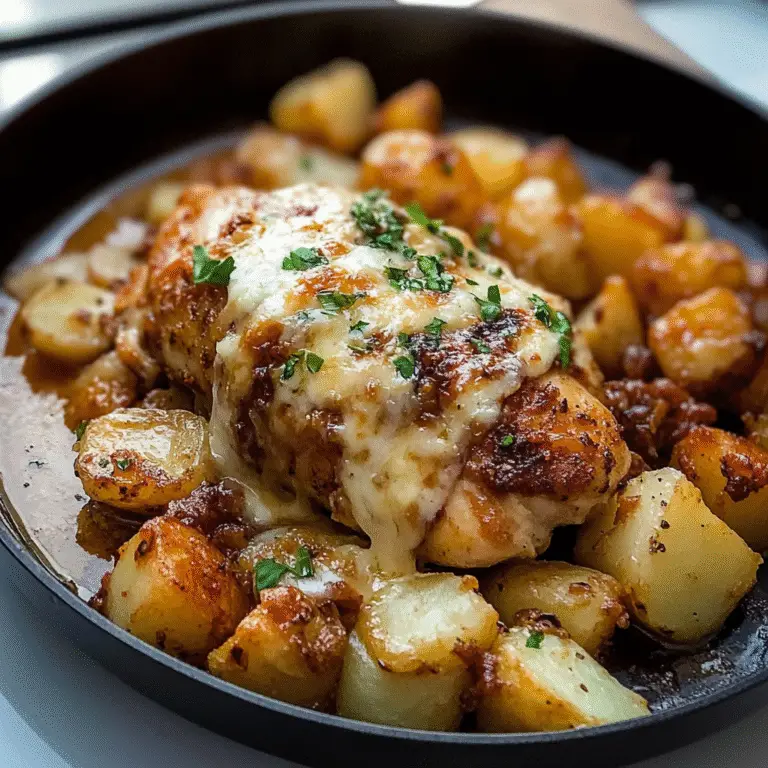 Garlic Parmesan Chicken and Potatoes Recipe