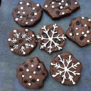 Brownie Snowflake Cookies Recipe
