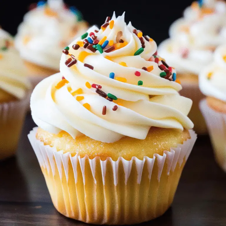 Homemade Vanilla Cupcake Recipe