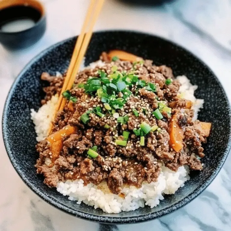 Korean Ground Beef Bowl