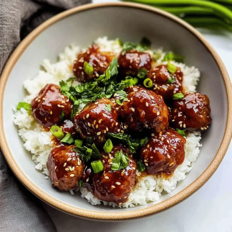 Mongolian Beef Meatballs Recipe