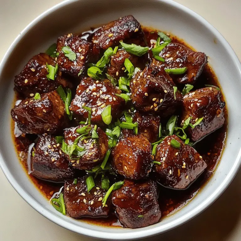 Sticky Steak Bites Recipe