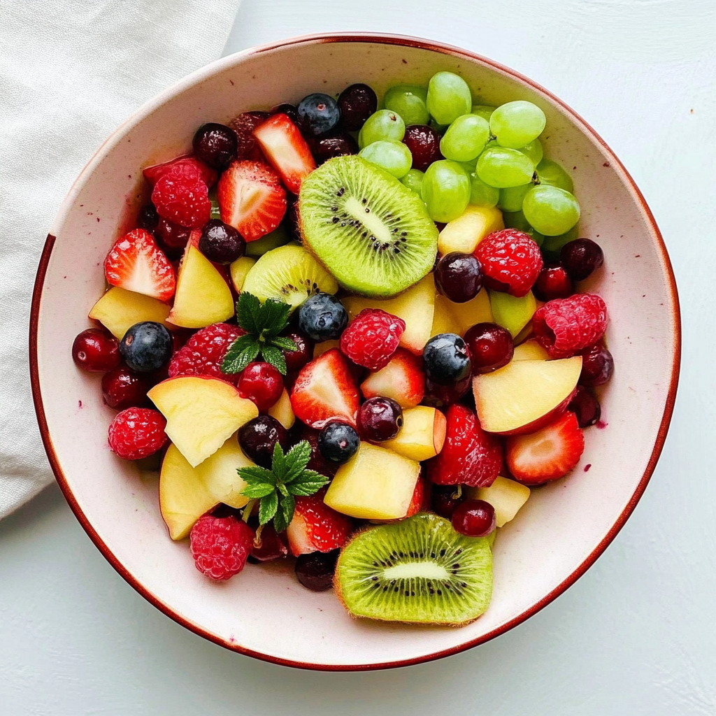 Festive Winter Bowl Fruit Salad