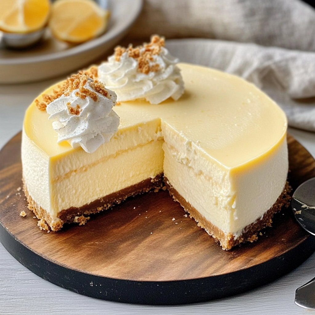 Smooth Eggnog Cheesecake